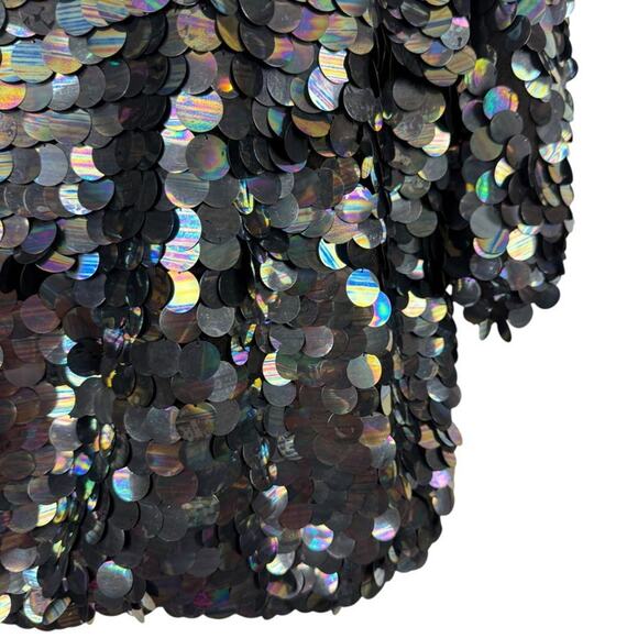 Liz Claiborne Vintage 80s Lambswool Angora Sweater Allover Sequin Dolman sz S - Picture 7 of 16